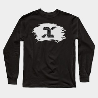 Gothic letter X – Alphabet typography Long Sleeve T-Shirt